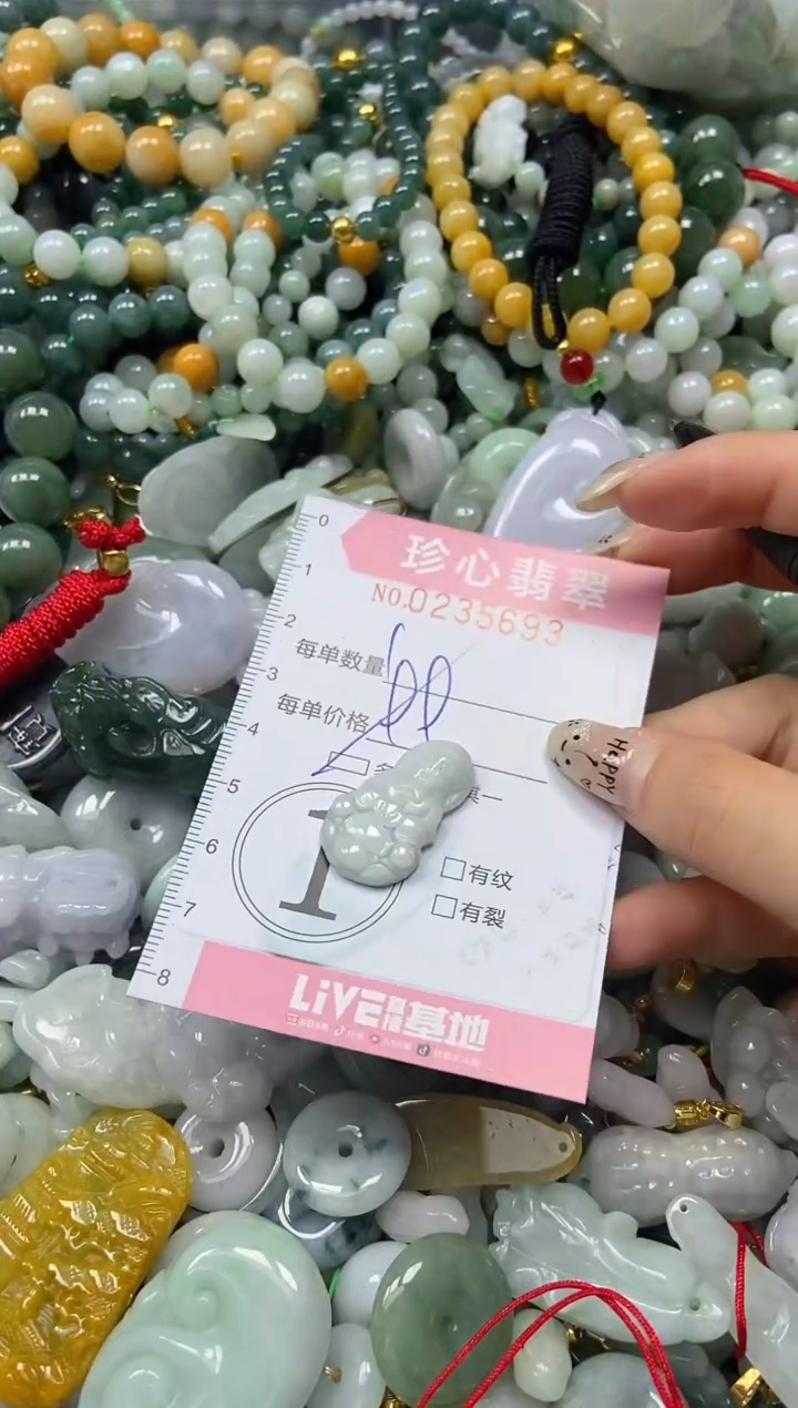 翡翠未镶嵌颈饰闪购0235693多样性发其一