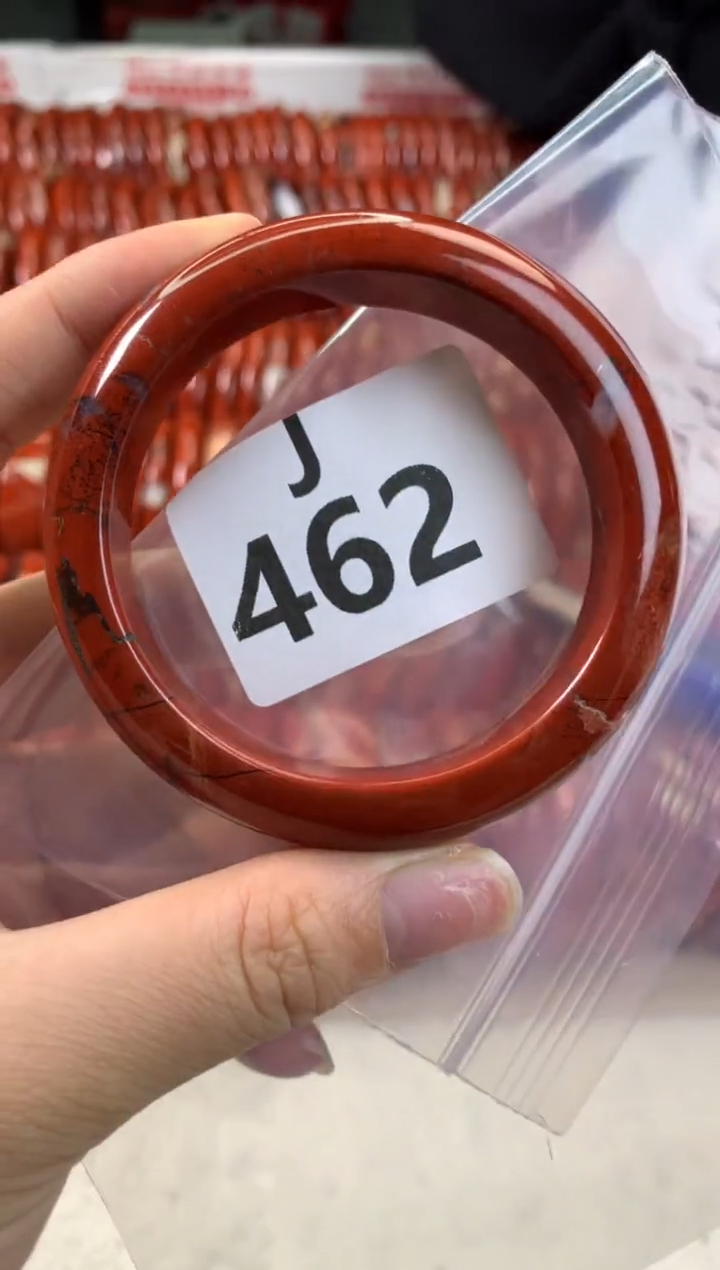 【闪购商品】碧石红碧石手镯J未镶嵌462-53