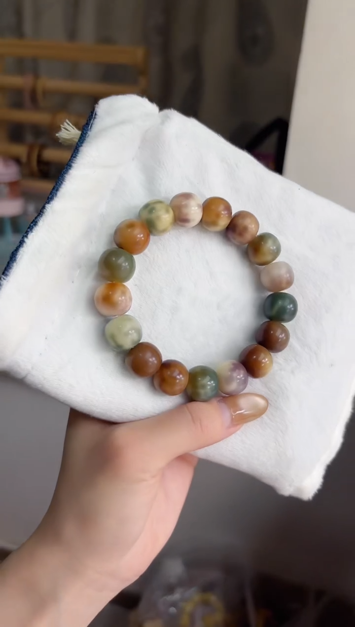 手串菩提根/象牙果沐m01紫美人干磨苹果13*14mm手串