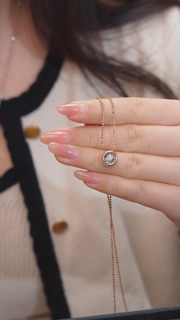 【闪购商品】钻石项链18K金镶嵌（0.20ct）@@H0158