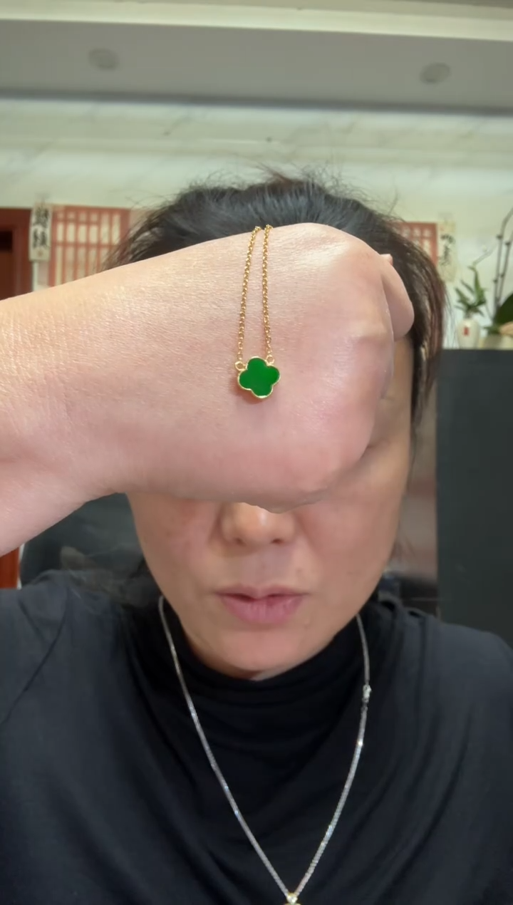 颈饰银S925镶嵌翡翠00002936