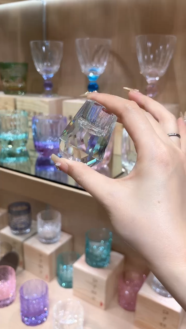 水晶白酒杯  单只