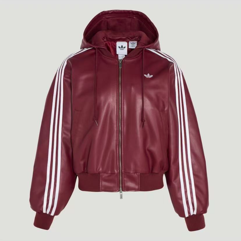 adidas/阿迪达斯三叶草女士保暖运动休闲可拆卸连帽棉服KU6858