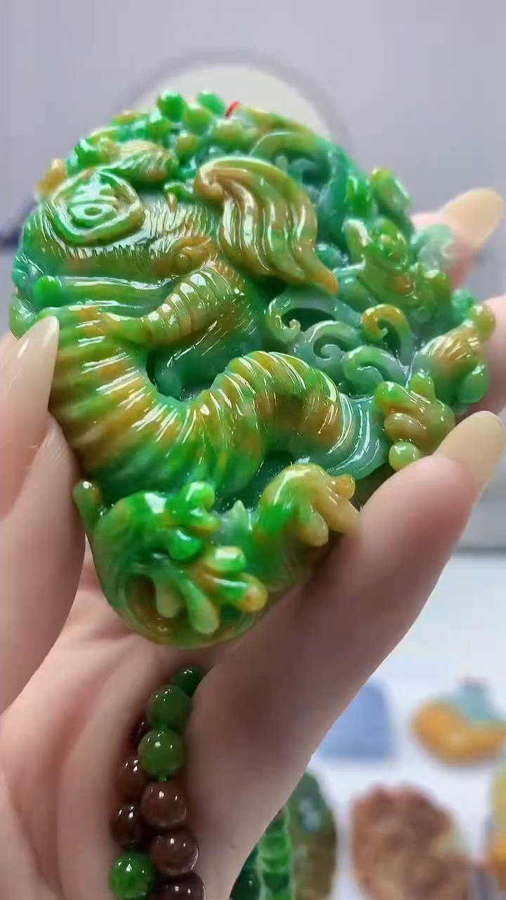 定制翡翠未镶嵌4852dd-毛货挂件149