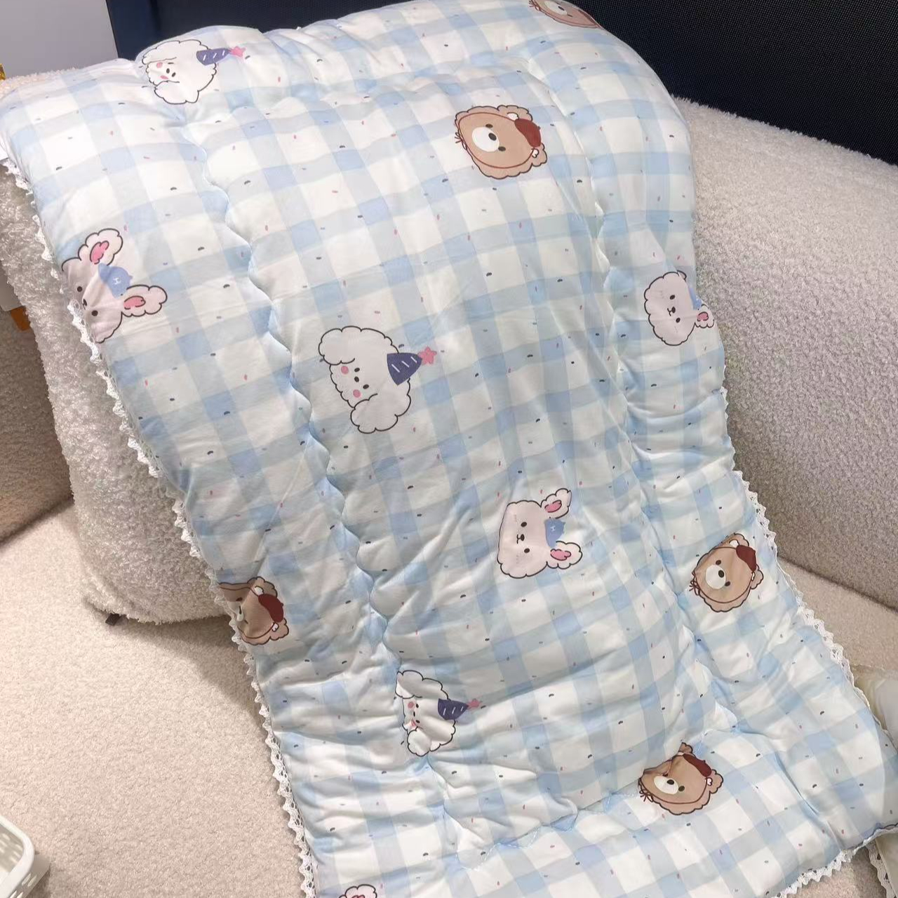 新生儿宝宝针织棉褥子