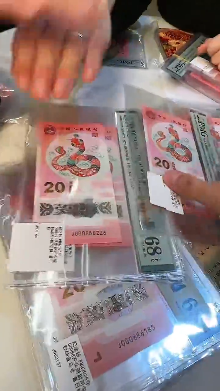 【闪购商品】塑料PMG-蛇钞财富司令单张68无4全偶