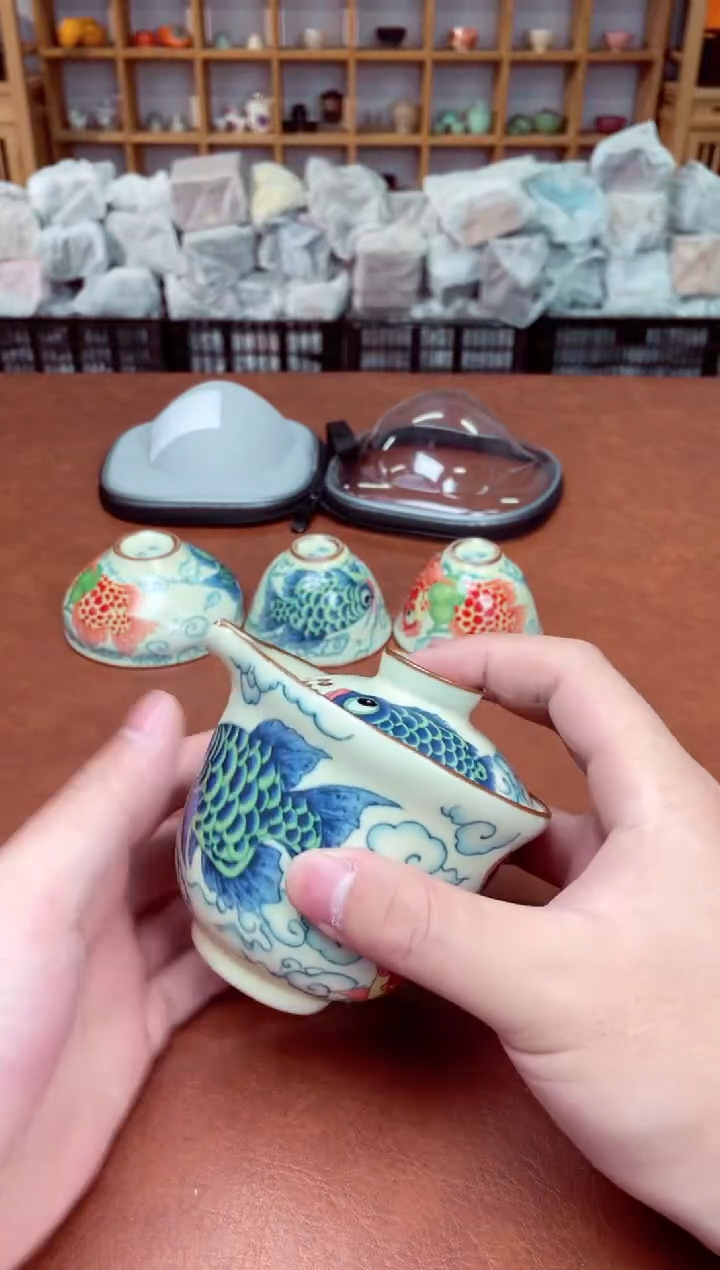 【闪购商品】摆件高端瓷器易仟杯茶器