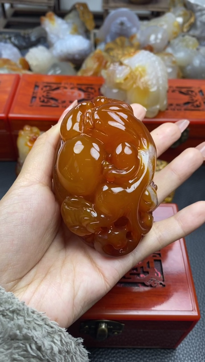 【闪购商品】玛瑙/玉髓手把未镶嵌00