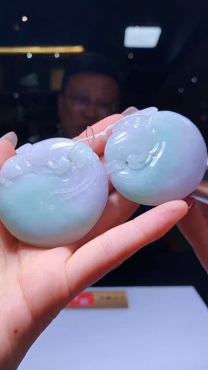 【闪购商品】定制翡翠未镶嵌1004hm-毛货挂件34