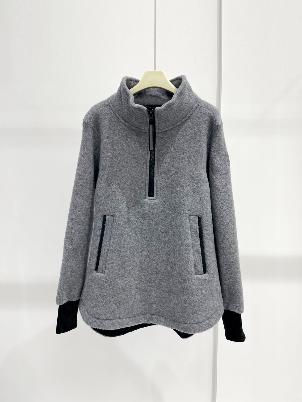 【呵呵家】半拉链抓绒卫衣23356 1416