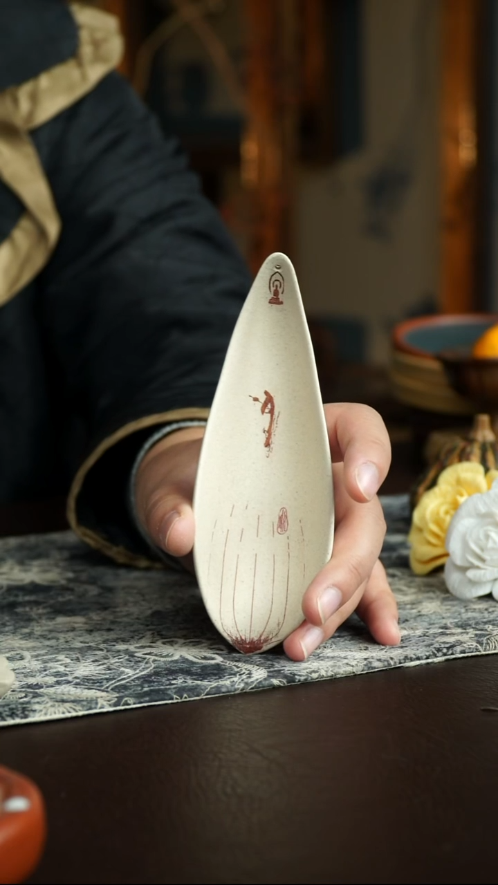 茶杯紫砂10号 荷花茶则香插 宜兴紫砂原矿作品