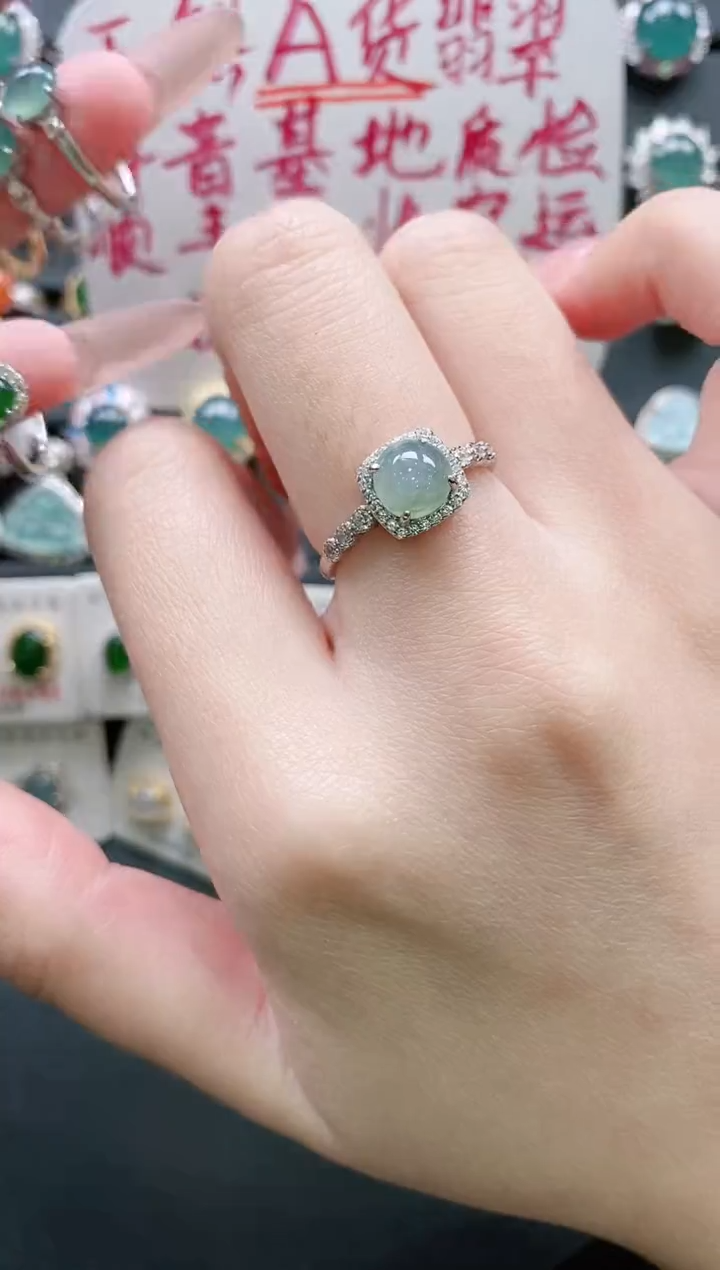 【闪购商品】翡翠戒指银S925镶嵌11111111