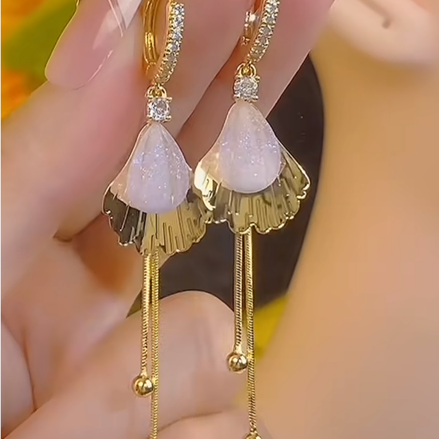 铜合金合成锆石耳饰 法式优雅气质名媛流行素圈耳圈耳环255