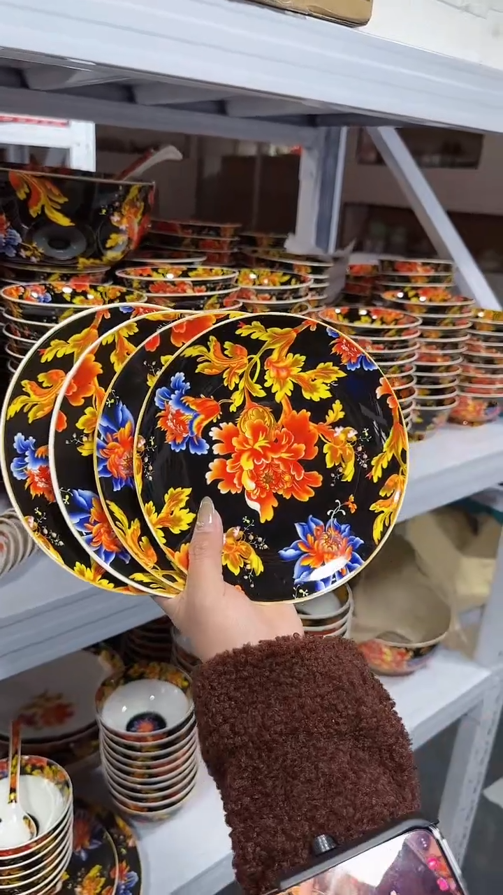 【闪购商品】瓷片7英寸骨碟4个景德镇陶瓷