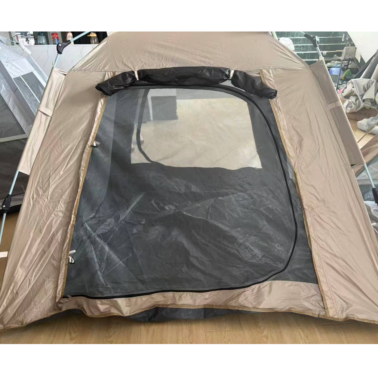 户外小四面帐篷免搭建防雨防晒自动化速开适合户外使用