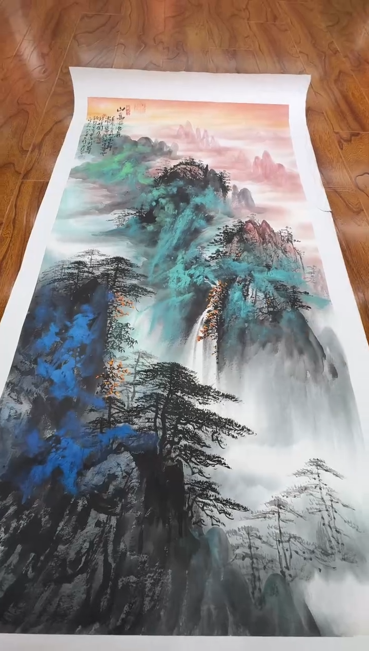 国画孙桂国老师作品，带合影证书8-