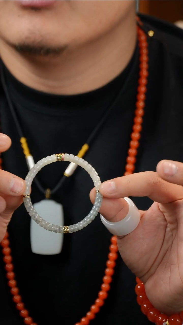 未镶嵌手链和田玉多样性发一件THTY6848