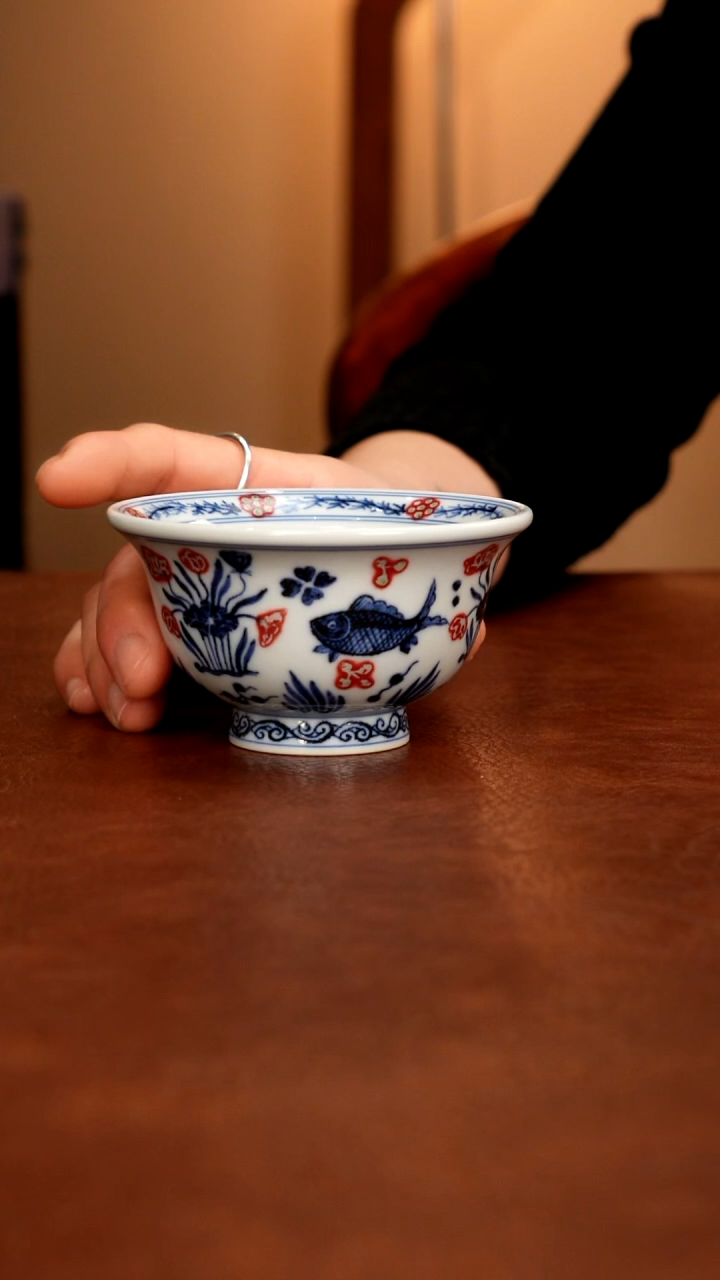 摆件陶景德镇瓷器，青花瓷手绘茶具~