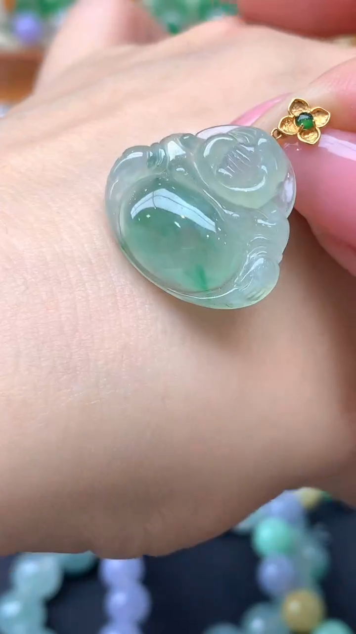 【闪购商品】翡翠颈饰未镶嵌108-天然翡翠