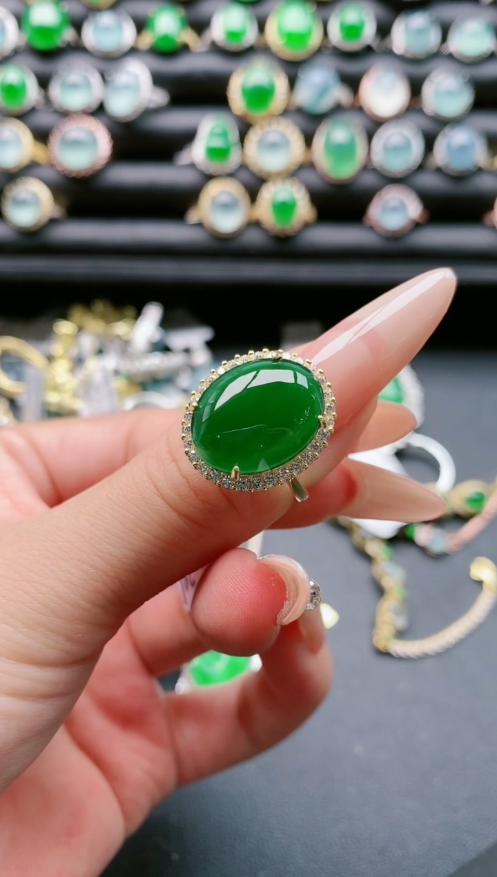 【闪购商品】翡翠戒指银S925镶嵌11111111