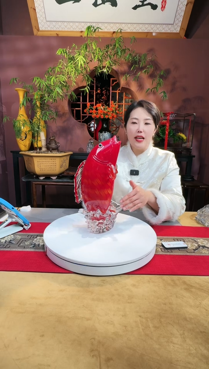 【闪购商品】琉璃手工艺品鱼跃龙门小号