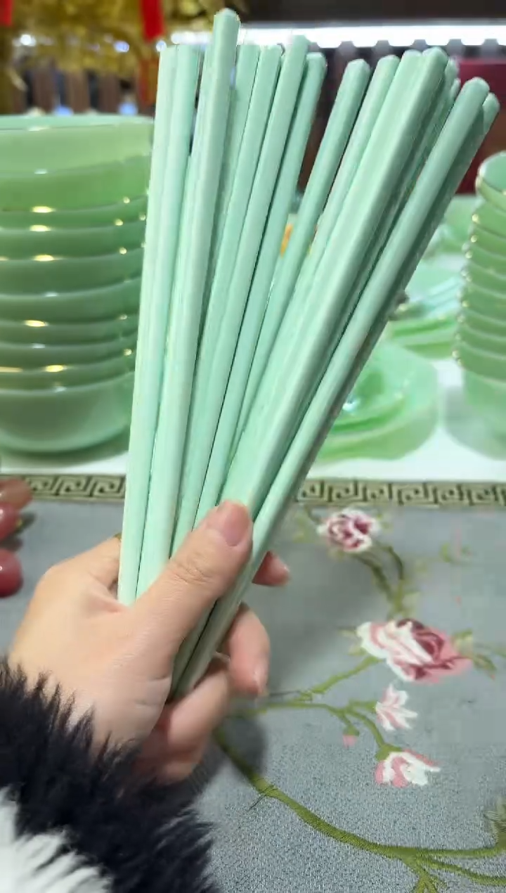 玉瓷筷子10双景德镇陶瓷