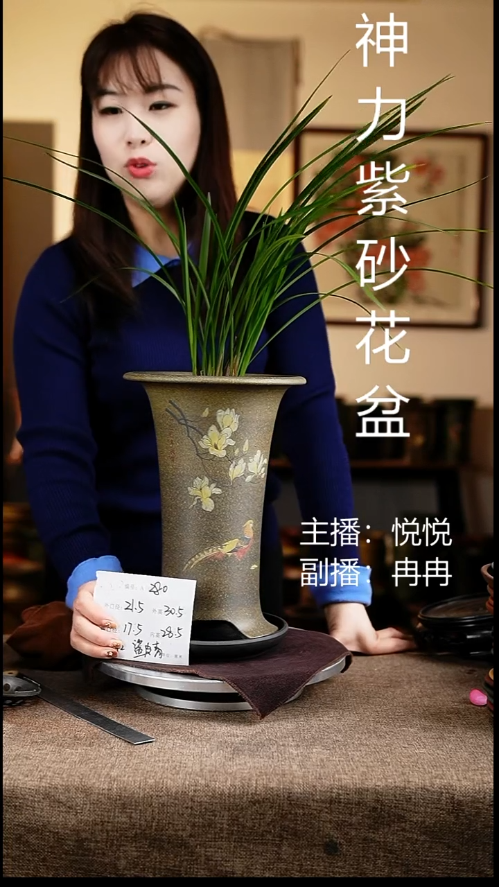 紫砂花盆花卉工艺280+z