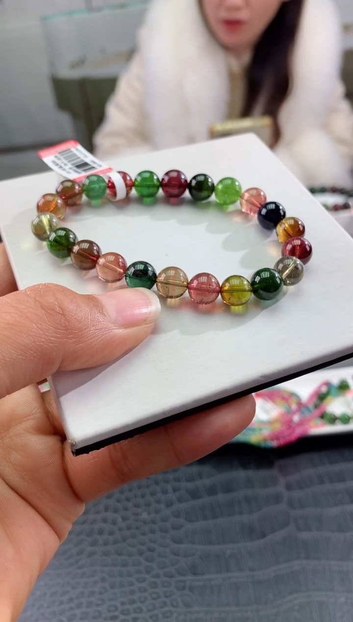 【闪购商品】碧玺手串未镶嵌多样性发一条