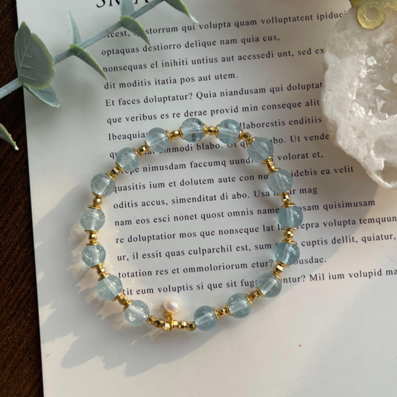 【交个朋友专属】托帕石925银手串-BY06100114