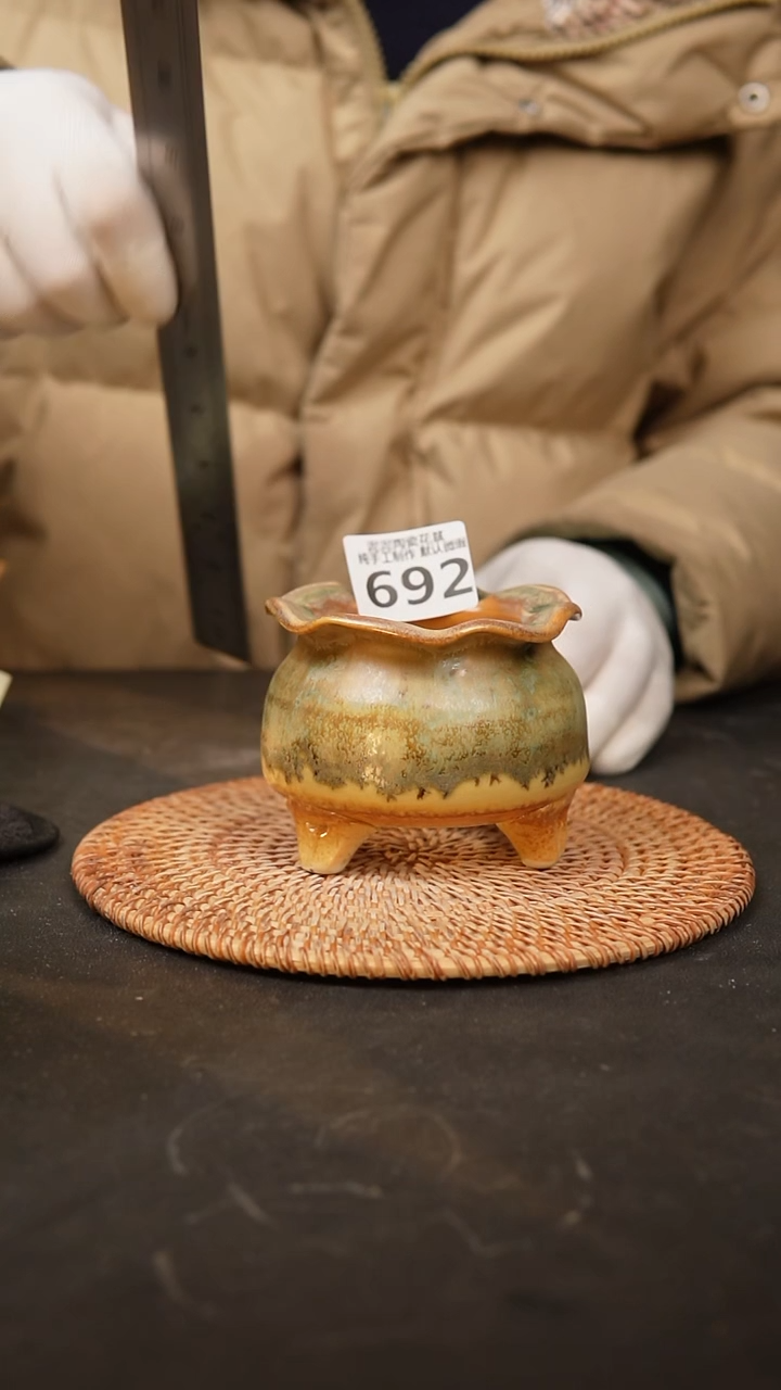 【闪购商品】瓷片692泥泥手工花盆