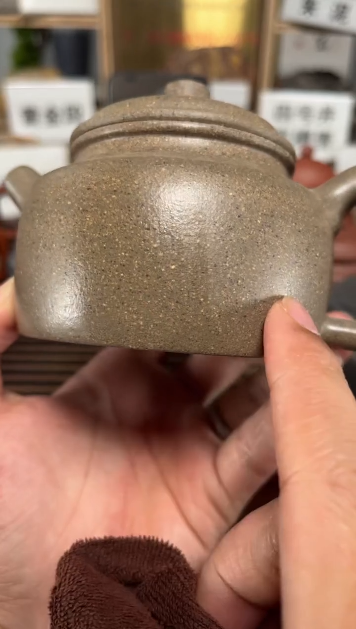 茶壶紫砂全手松华青段德中