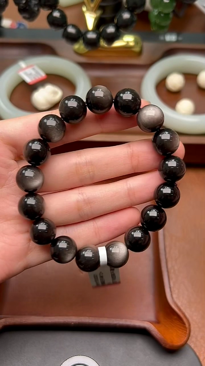 【闪购商品】黑曜岩手串未镶嵌HBHY500001