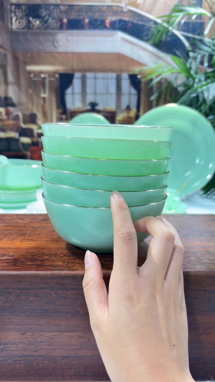 【闪购商品】....5.5英寸玉瓷碗6个口径13.8厘米