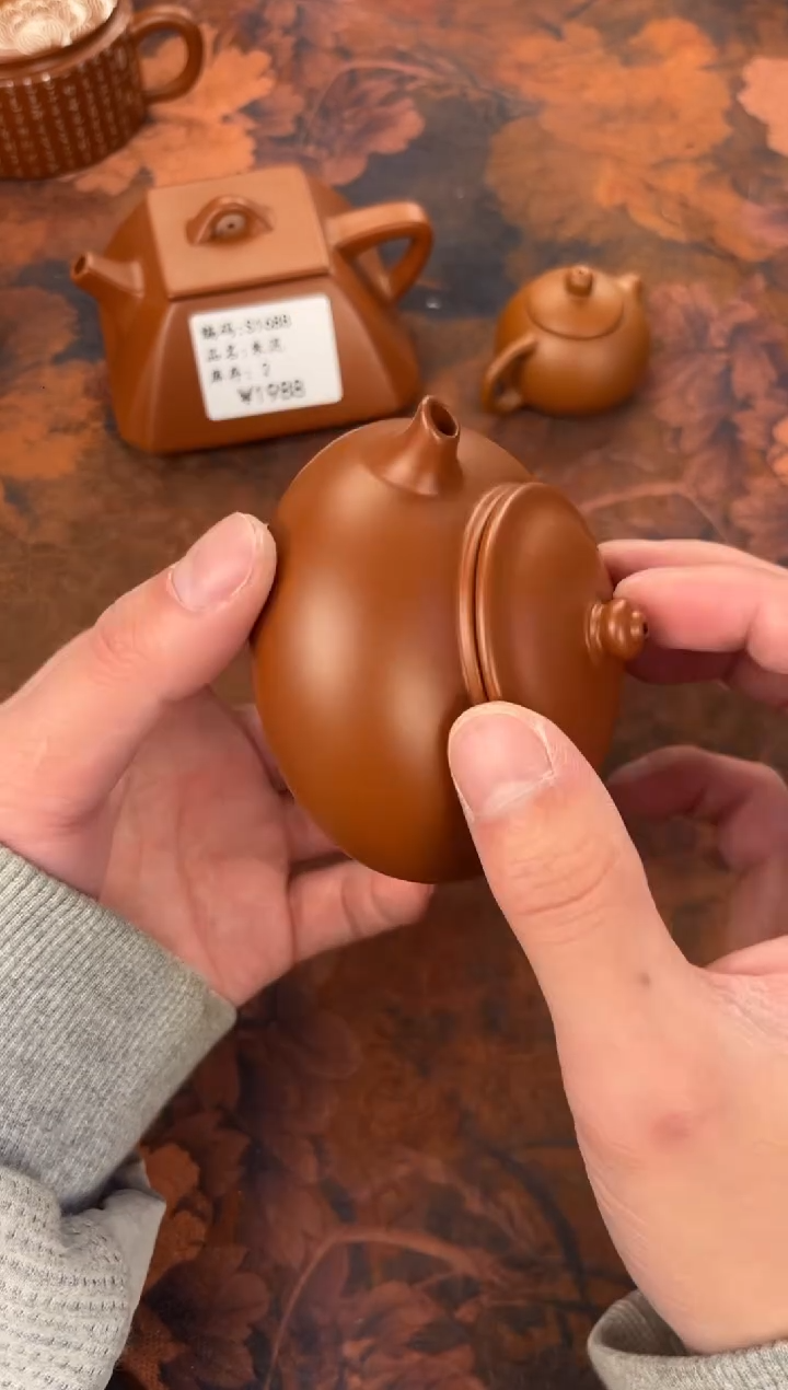茶杯紫砂-寒江小品壶  精品小壶