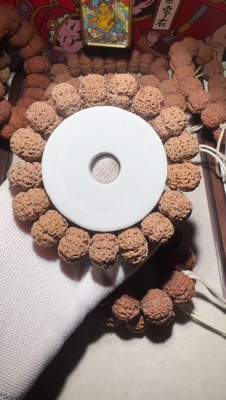 【闪购商品】金刚菩提手串超头飞碟针孔细纹粗筋双龙小五星20