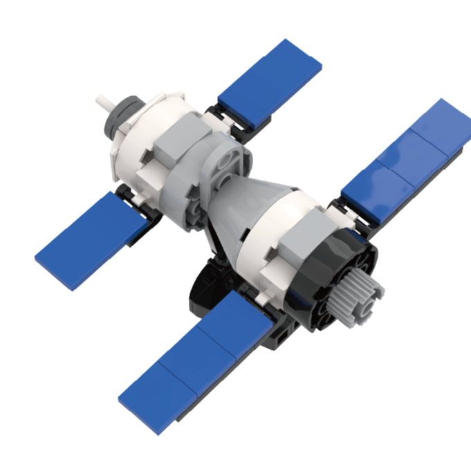 航天积木益智拼插玩具飞船积木玩具3-6周岁益智拼装空间站火箭