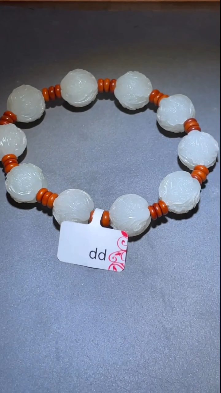 定制和田玉pp   包菜款式手串