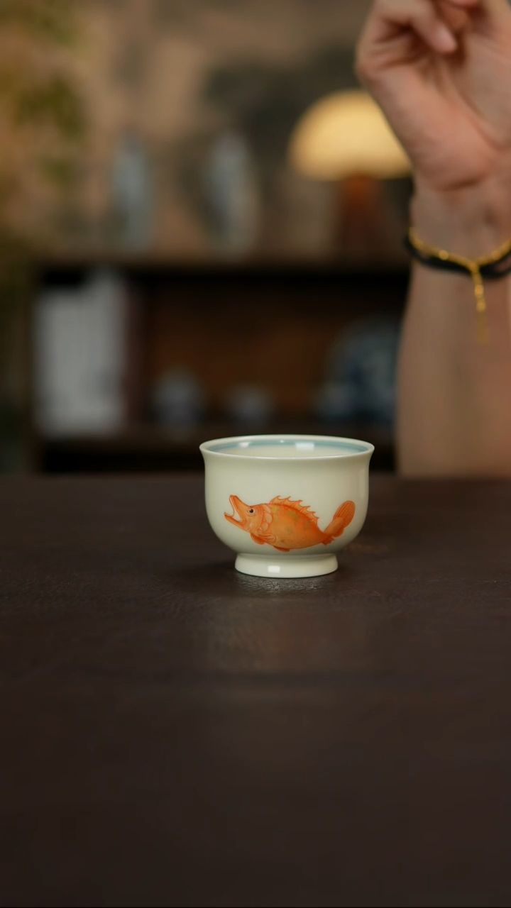 杯景德镇陶瓷杯碗柴烧多人