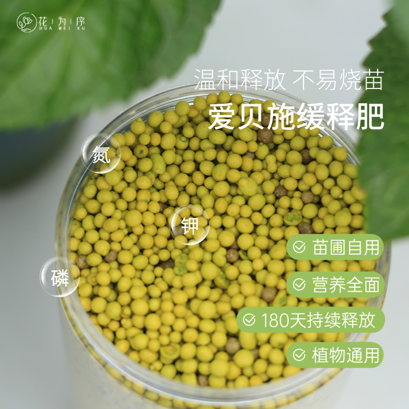 花为序 缓释肥苗圃自用绣球花卉通用家庭园艺新手适用