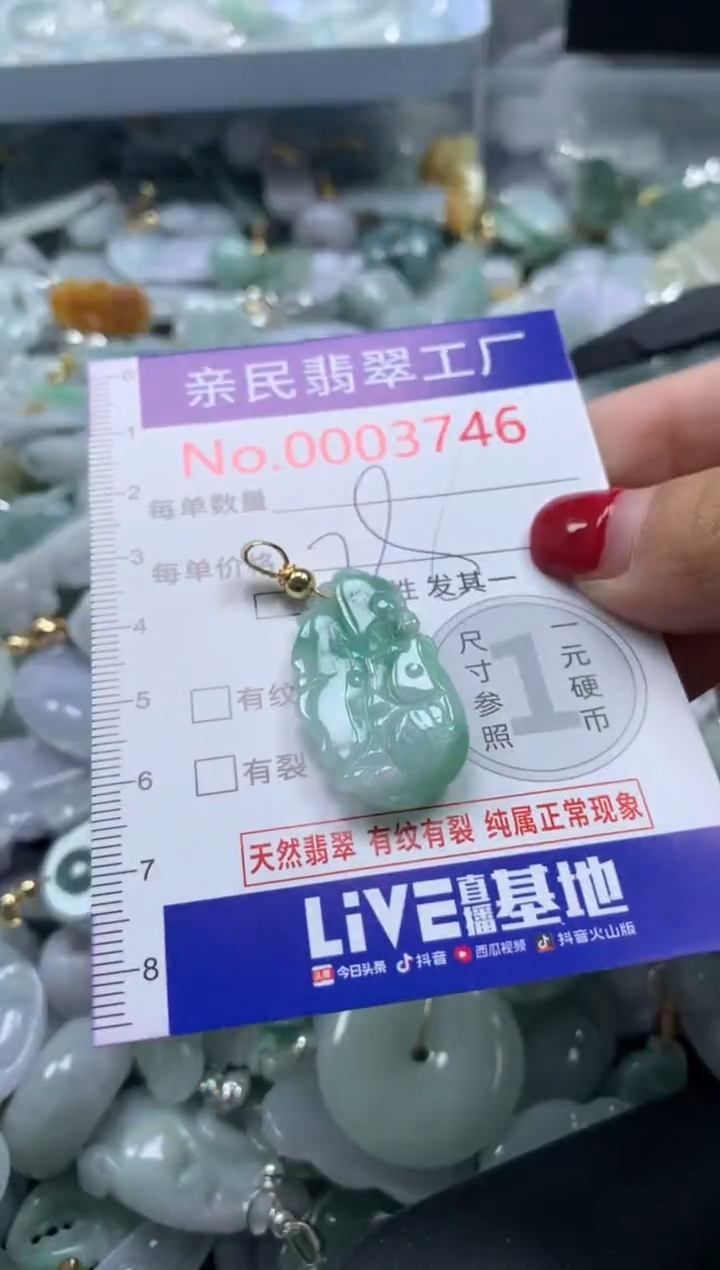 颈饰未镶嵌翡翠3746