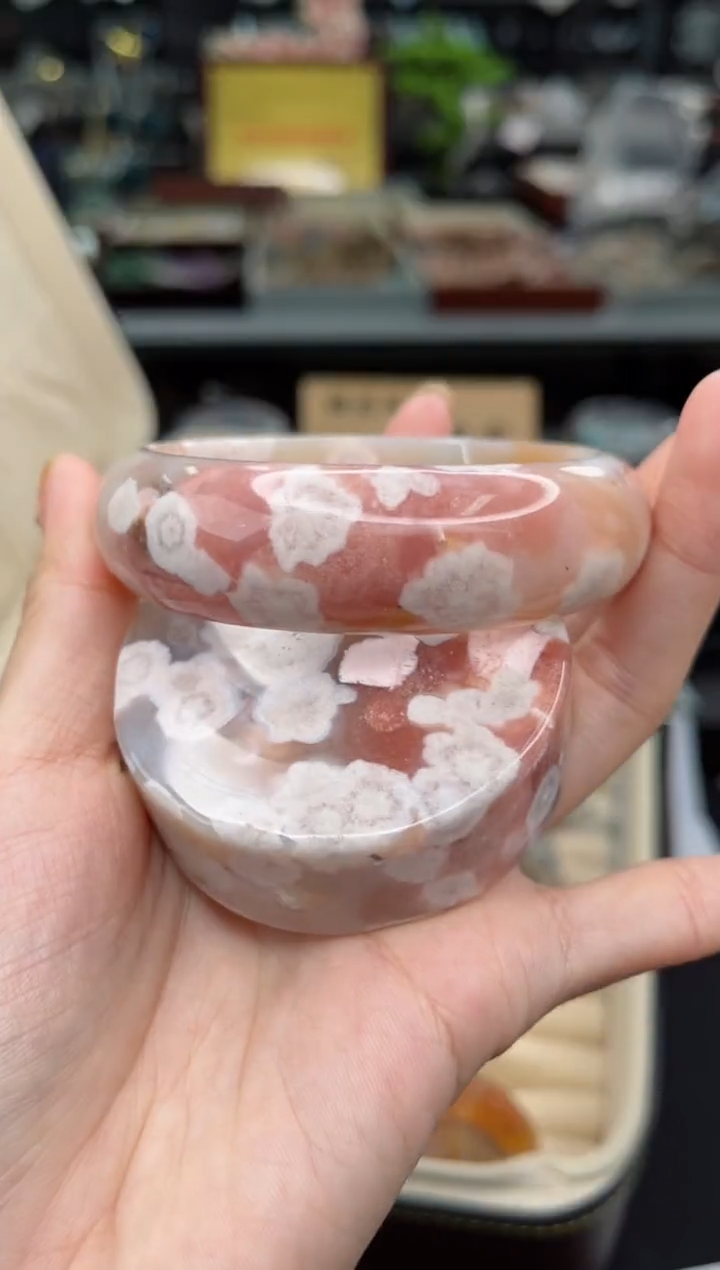 【闪购商品】石英质玉手镯未镶嵌60圈口（赠品镯心）S9305