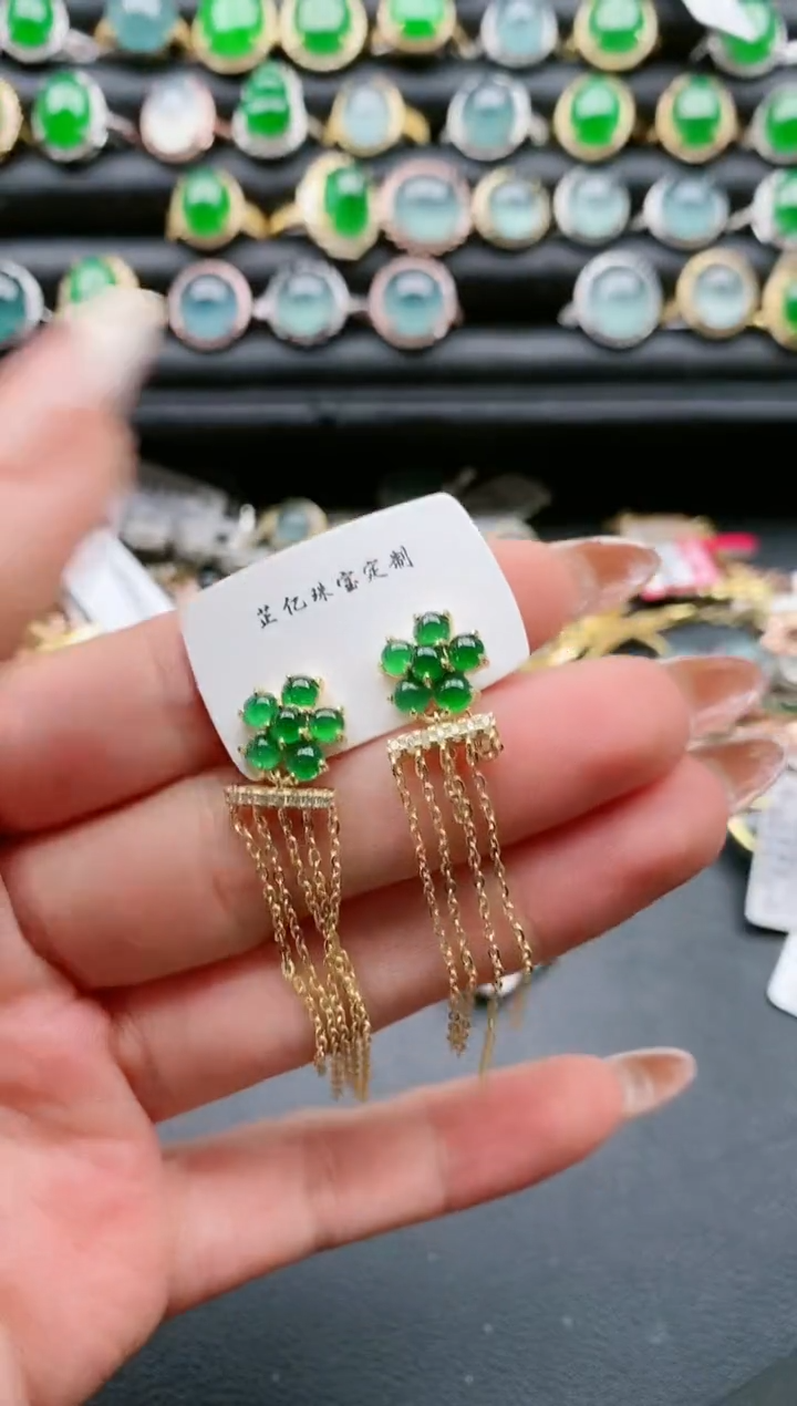 【闪购商品】翡翠戒指银S925镶嵌1111111