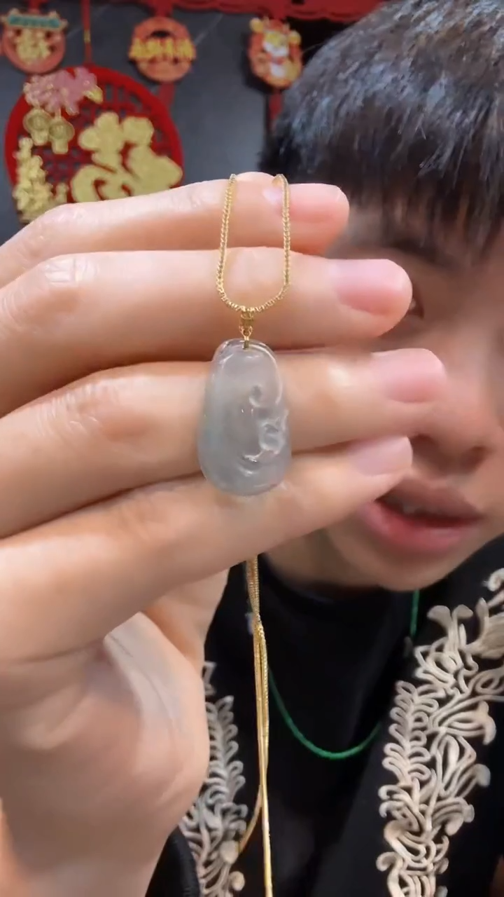 【闪购商品】翡翠吊坠(不含链)18K金镶嵌多样性发货不含链