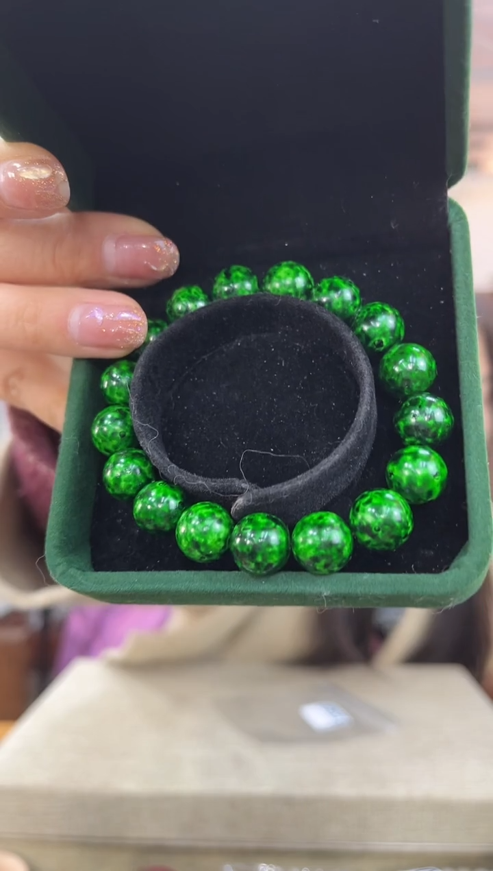 【闪购商品】木0965绿色海牙木1.2单圈串木木