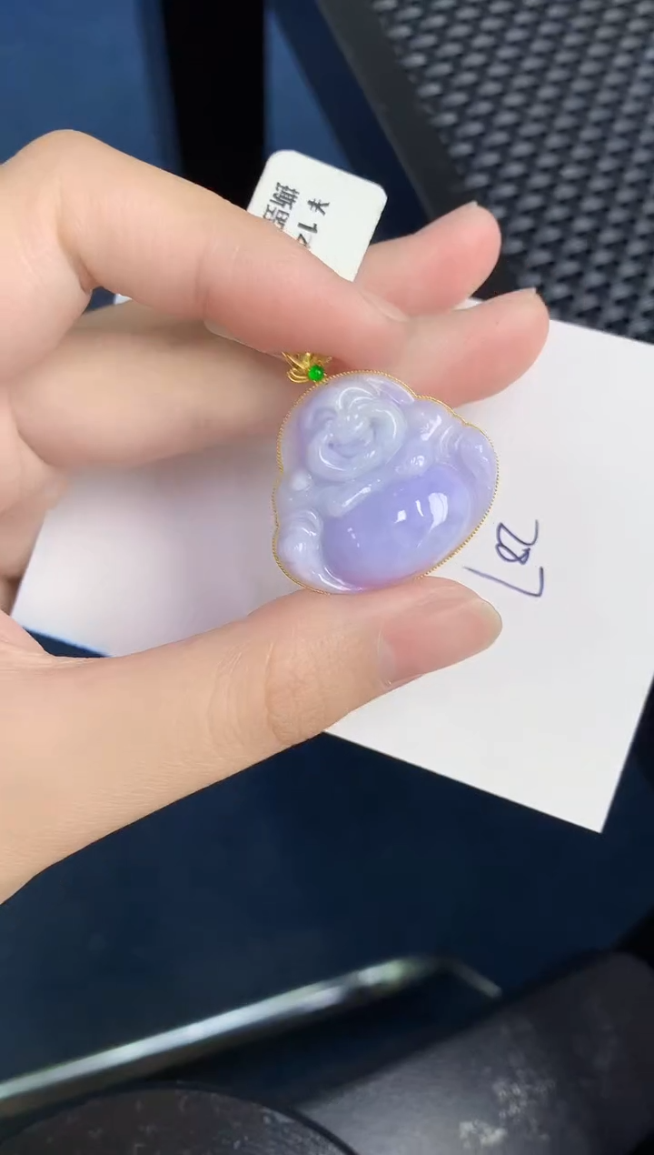 【闪购商品】翡翠颈饰18K金镶嵌0000000000
