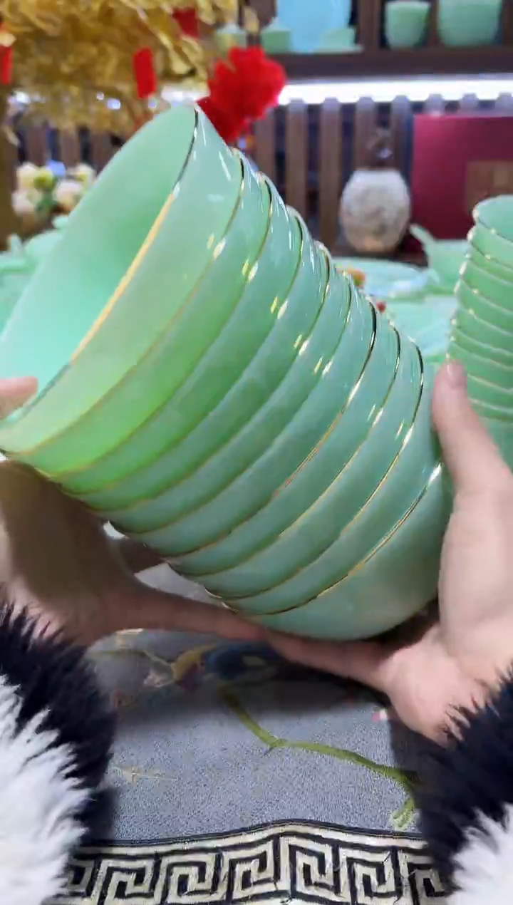 玉瓷 5.5英寸饭碗10个景德镇陶瓷