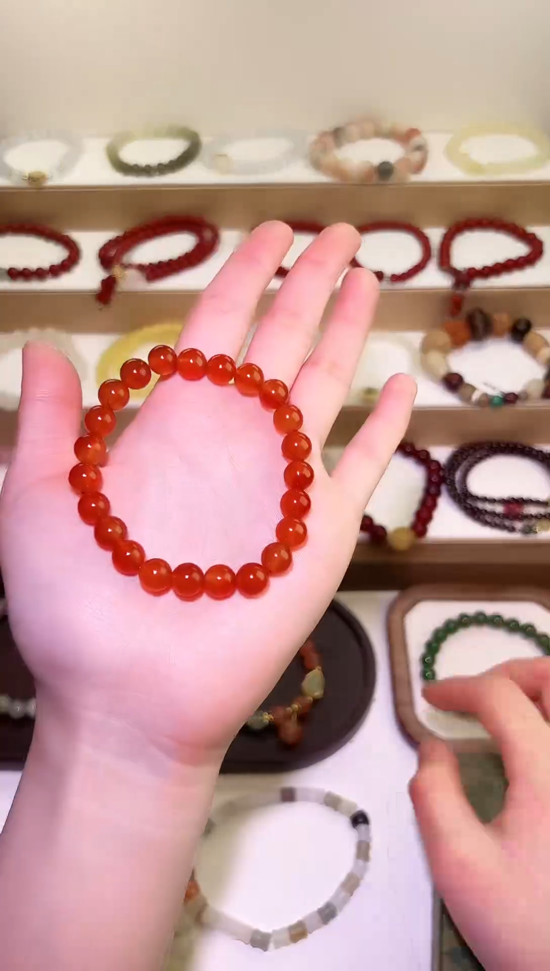 【闪购商品】玛瑙/玉髓手链未镶嵌红玛瑙手串