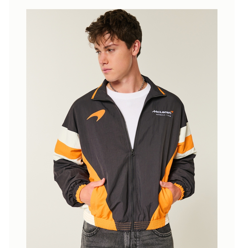 Hollister25秋冬新款美式撞色迈凯伦赛车夹克外套男装332-5053