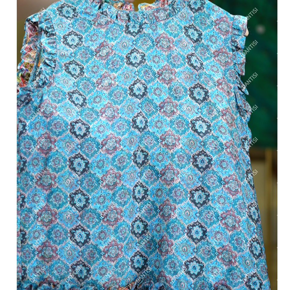 蓝城旧事《非遗美学》1345夏季新款无袖花边背心