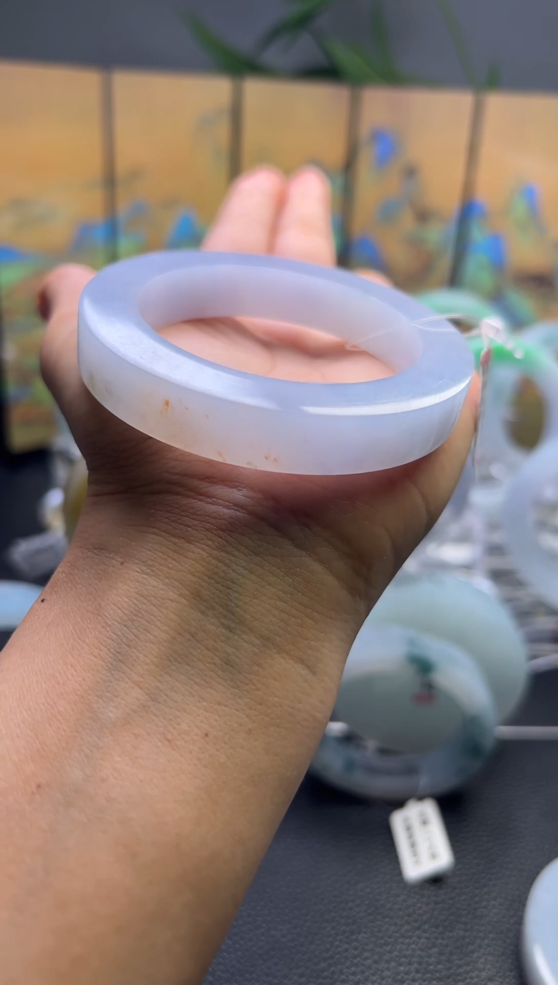 定制翡翠手镯未镶嵌定制产品不退不换